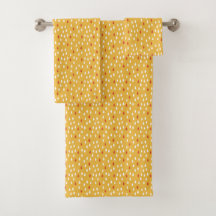 Padrão Dourado Dia de Chuva Amarelo Vermelho Branc