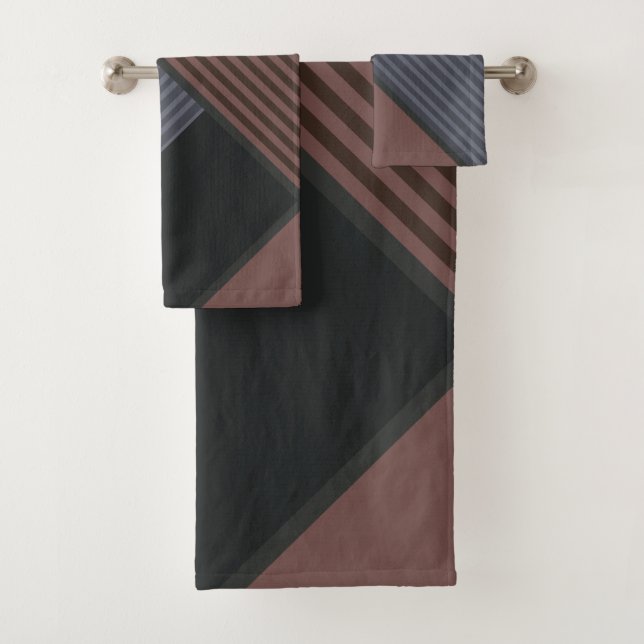 Conjunto De Toalhas Padrão Elegante (Insitu)