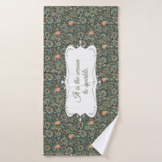 Conjunto De Toalhas Padrão Elegante Personalizado