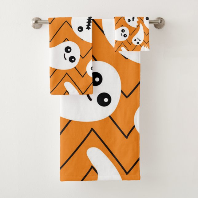Conjunto De Toalhas Padrão fantasma (Insitu)