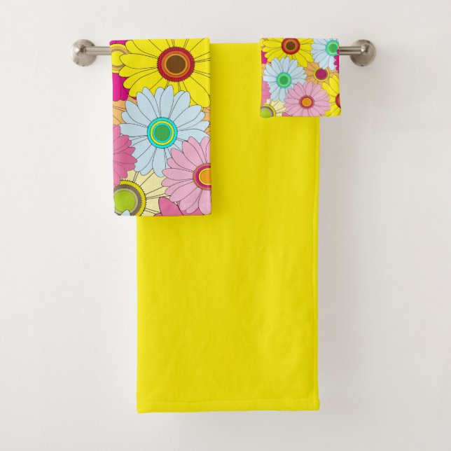Conjunto De Toalhas padrão floral (Insitu)