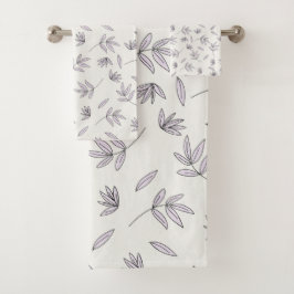 Conjunto De Toalhas Padrão Floral Botânico Vitoriano Escuro e Sombrio