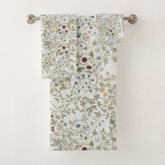 Conjunto De Toalhas Padrão Floral de bordado vintage windrush Morris