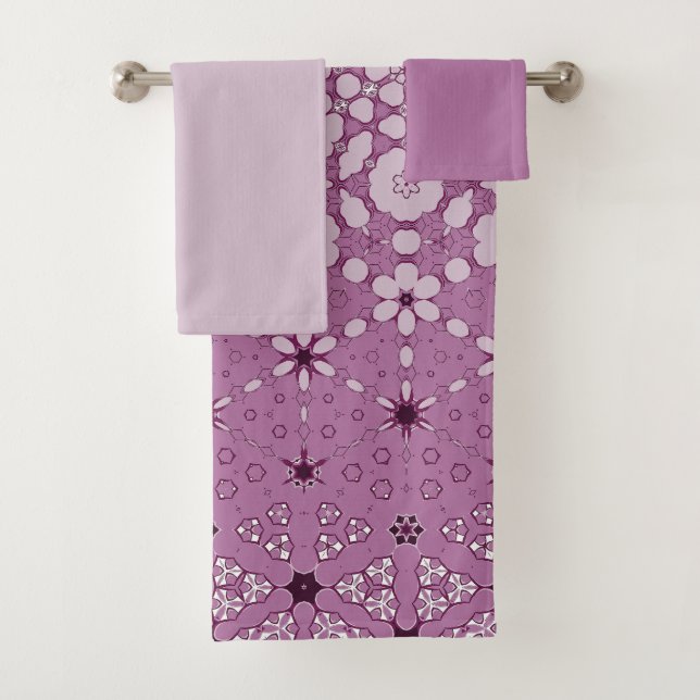 Conjunto De Toalhas Padrão Floral de Metamorfose (Insitu)