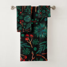 Padrão Floral de Natal de Aquarela | Bandeja