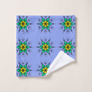 Conjunto De Toalhas Padrão Floral Mandala Sem Costura