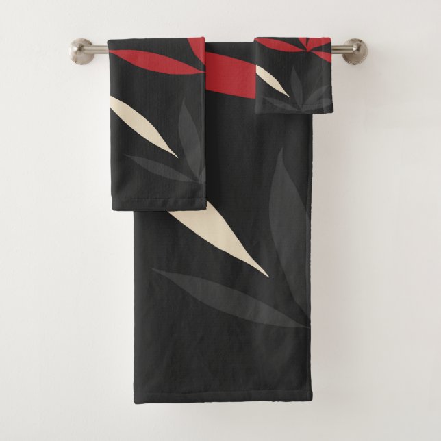 Conjunto De Toalhas Padrão Floral Oriental (Insitu)