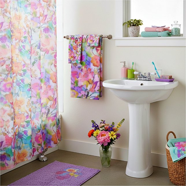 Conjunto De Toalhas Padrão floral pastel (Criador carregado)