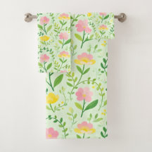Padrão Floral Pastel de Primavera