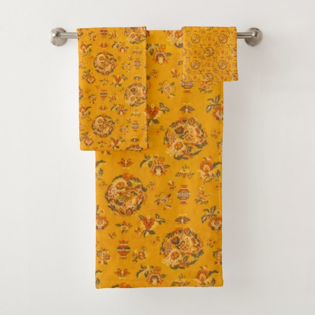 Conjunto De Toalhas Padrão Floral Vitoriano (Insitu)