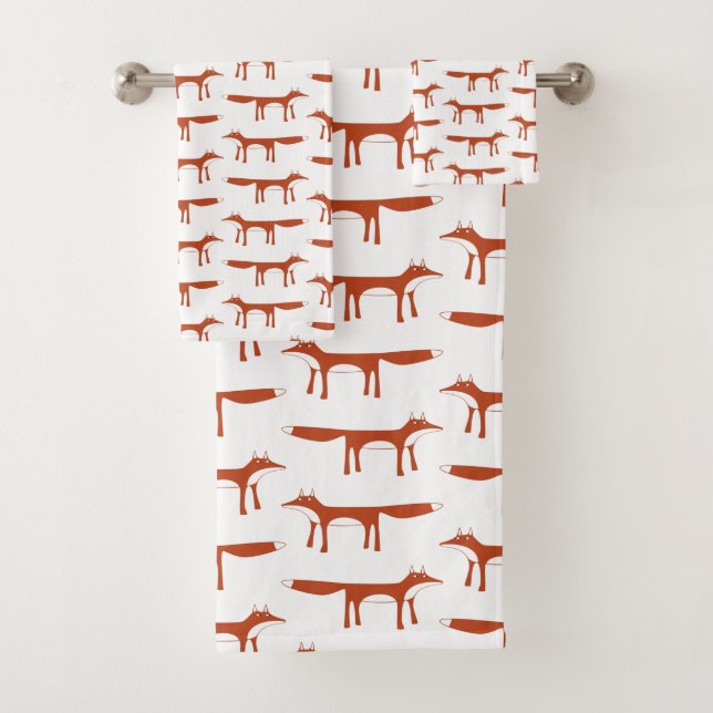 Conjunto De Toalhas Padrão Fox (Insitu)