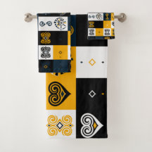 Padrão geométrico moderno amarelo de tendência