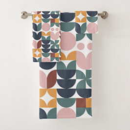 Conjunto De Toalhas Padrão Geométrico Moderno da Tulip Escandinávia