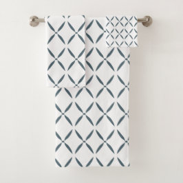 Conjunto De Toalhas Padrão Geométrico Simples Minimalista Moderno