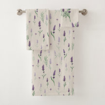 Padrão Lavander de Aquarela