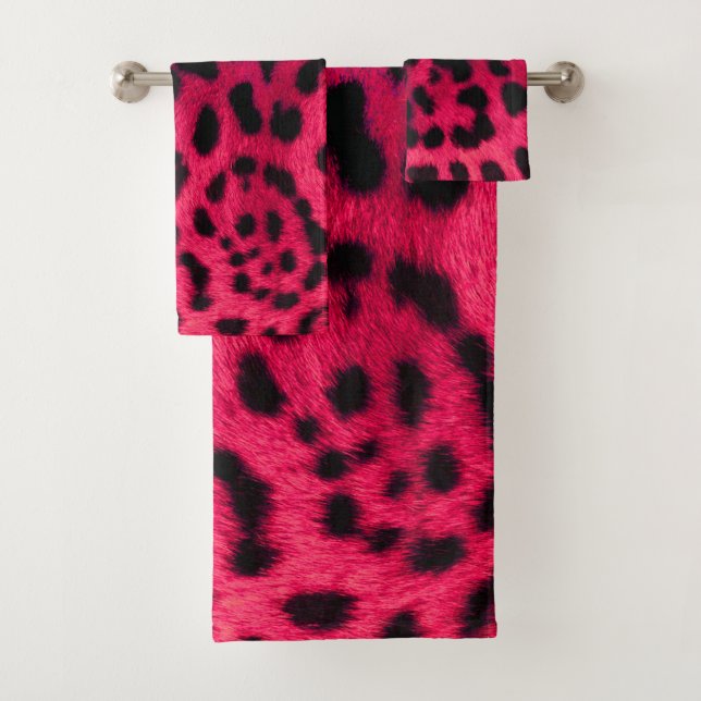 Conjunto De Toalhas Padrão Leopard (Insitu)