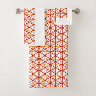 Conjunto De Toalhas Padrão Minimalista Hexágono Arte Decorativa Modern