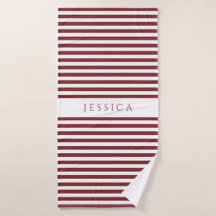 Padrão Moderno de Stripes de Borgonha