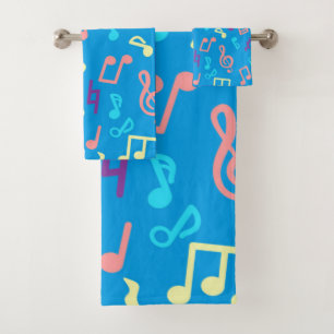 Conjunto De Toalhas Padrão musical