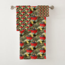 Conjunto De Toalhas Padrão Natural do Campo de Jardim do País