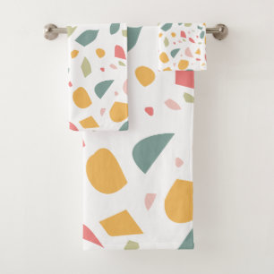 Conjunto De Toalhas Padrão pastel moderno