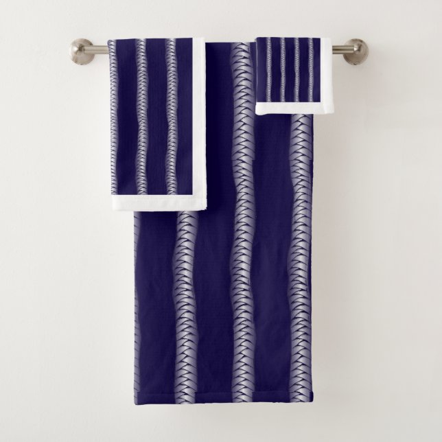 Conjunto De Toalhas Padrão Personalizado De Porta De Suporte Desenhado (Insitu)