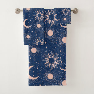 Conjunto De Toalhas Padrão Planetas e Estrelas