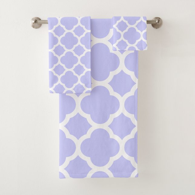 Conjunto De Toalhas Padrão Quadri-fólio de Vinca minor (Insitu)