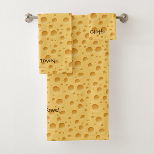 Conjunto De Toalhas Padrão suíço de queijo (Insitu)
