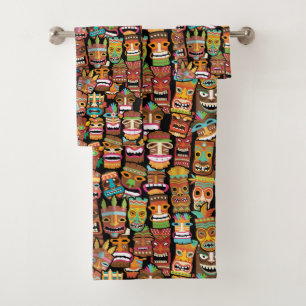Conjunto De Toalhas Padrão TIKI 4