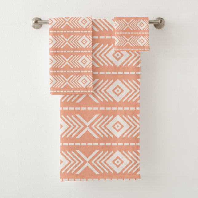 Conjunto De Toalhas Padrão tribal (Insitu)