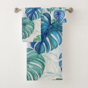 Conjunto De Toalhas Padrão tropical de Aloha impressão do Havaí
