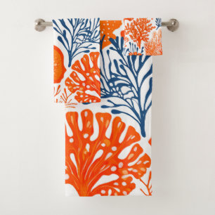 Conjunto De Toalhas Padrão tropical de Aloha impressão do Havaí