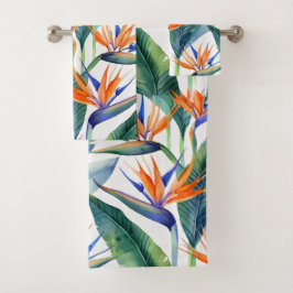 Conjunto De Toalhas Padrão tropical de Aloha impressão do Havaí