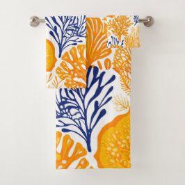 Conjunto De Toalhas Padrão tropical de Aloha impressão do Havaí