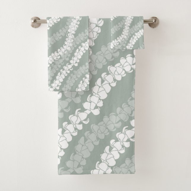 Conjunto De Toalhas Padrão tropical de Aloha impressão do Havaí (Insitu)