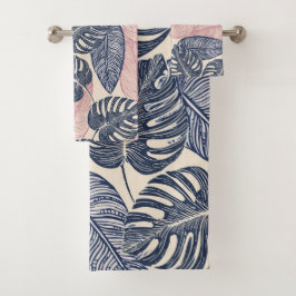 Conjunto De Toalhas Padrão tropical de Aloha impressão do Havaí