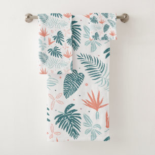 Conjunto De Toalhas Padrão tropical de Aloha impressão do Havaí