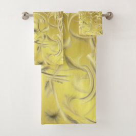 Conjunto De Toalhas padrão único, bonito, colorido, pintado, uma gra