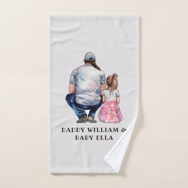 Conjunto De Toalhas Padre e Filha Bond (8) (Toalha de mão)