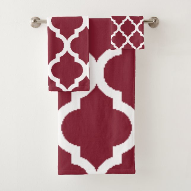 Conjunto De Toalhas Padrões Anticorpos com Quatrefoil Branco (Insitu)