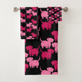 Conjunto De Toalhas Padrões de Cachorro Alemães
