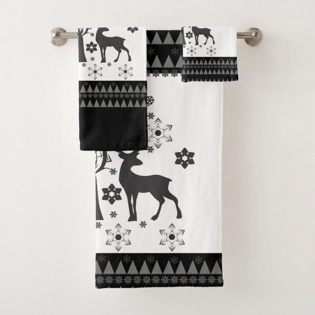 Conjunto De Toalhas Padrões de Natal (Insitu)