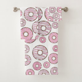 Conjunto De Toalhas Padrões De Rosquinhas, Rosquinhas Rosa, Prensas