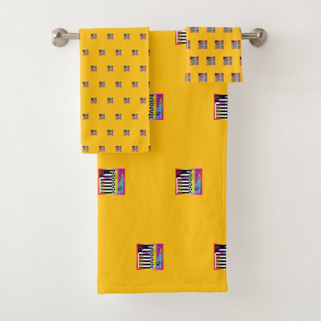 Conjunto De Toalhas Padrões Geo Decorativos  (Insitu)