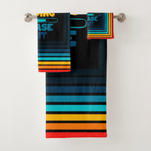 Conjunto De Toalhas Pai Piada Carregando Aguarde Design de texto