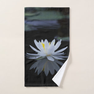 Conjunto De Toalhas Paisagem na moda White Lotus Flower, Zen