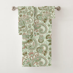 Conjunto De Toalhas Paisley Pattern, Persa Paisley, Oriental Paisley