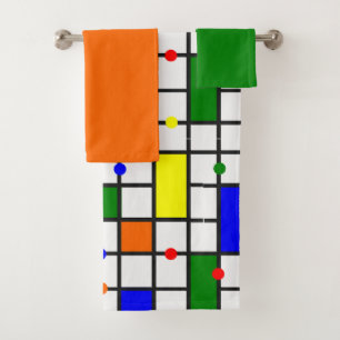 Conjunto De Toalhas Palavra Cruzada Colorida