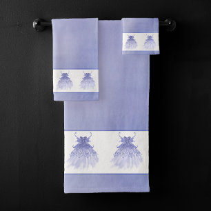 Conjunto De Toalhas Palhaço de Lavanda Wing Sheen Roxo Iridescente